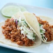 Veggie Tacos with Coconut Lime Slaw feature pic