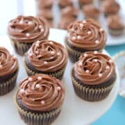 Chocolate Toffee Peanut Butter Cupcakes Feature Photo