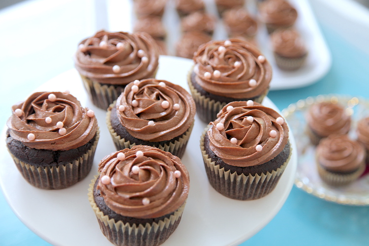 Chocolate Toffee Peanut Butter Cupcakes Feature Photo
