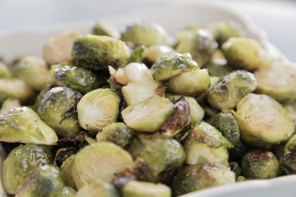 Garlicky Brussels Sprouts