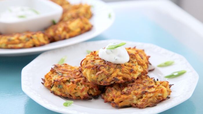 Sweet Potato and Spice Latkes