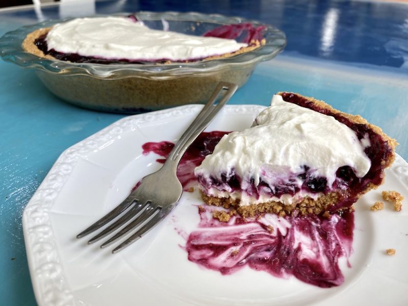 Blueberry Cardamom Cream Pie