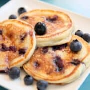 gluten free blueberry buttermilk pancakes