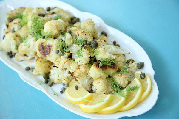 Roasted Cauliflower with Capers and Dill