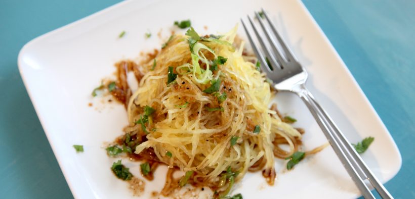 Spaghetti Squash with Asian Sauce