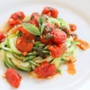 Zoodles with Easy Tomato and Basil Sauce