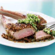 Pistachio and Pesto Lamb Chops