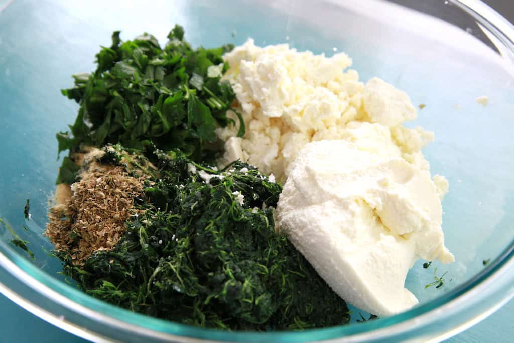 Greek Spinach Kugel gluten free At Home With Shay