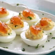 Sweet Heat Deviled Eggs