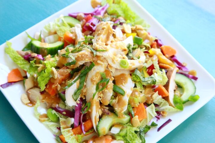 Thai Chopped Salad with Peanut Dressing Feature Pic