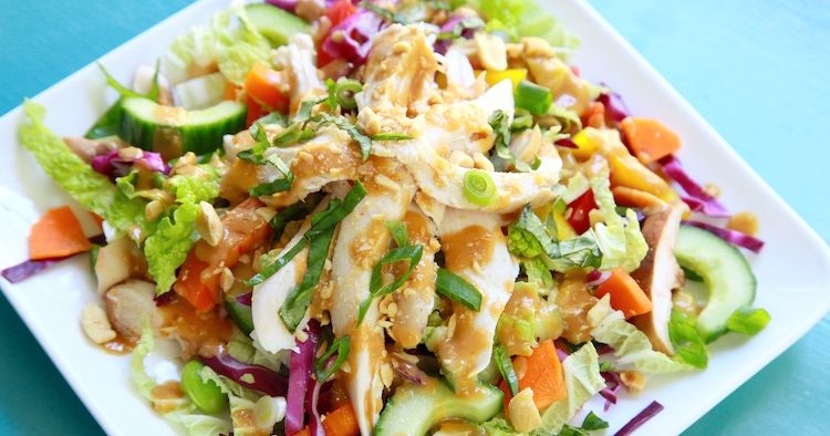 Thai Chopped Salad with Peanut Dressing Feature Pic