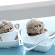 Churned & unchurned Mocha Caramel Chip Ice Cream