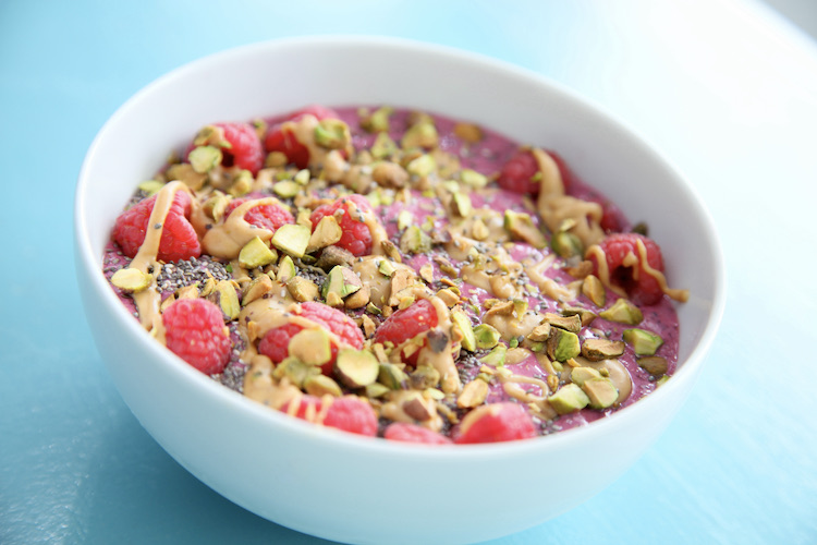 Berry Protein Smoothie Bowl Feature Photo