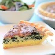 Truffle Spinach Quiche Feature Photo