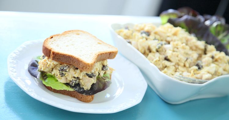 Curried Chicken Salad Sandwich Feature Photo
