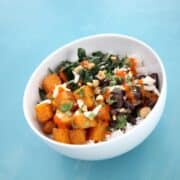 Butternut Squash, Black Beans & Greens Bowl Feature Photo