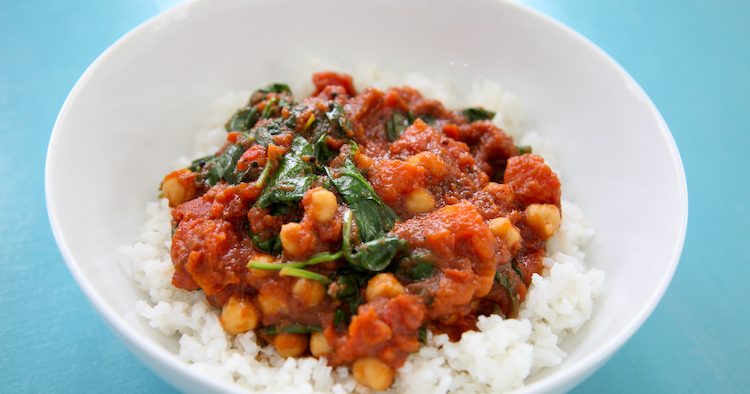 Chickpeas & Spinach Stew Feature Photo