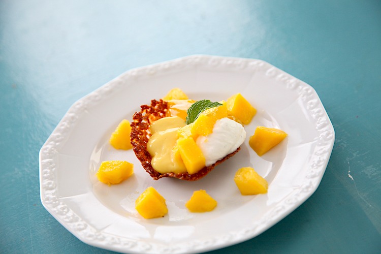 Mango Parfaits with Tropical Lace Cookies Feature photo