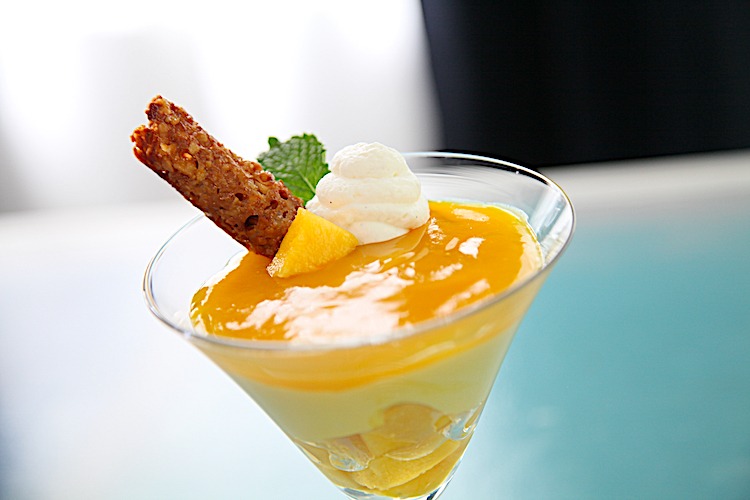 Mango Parfait with Tropical Lace Cookies feature image